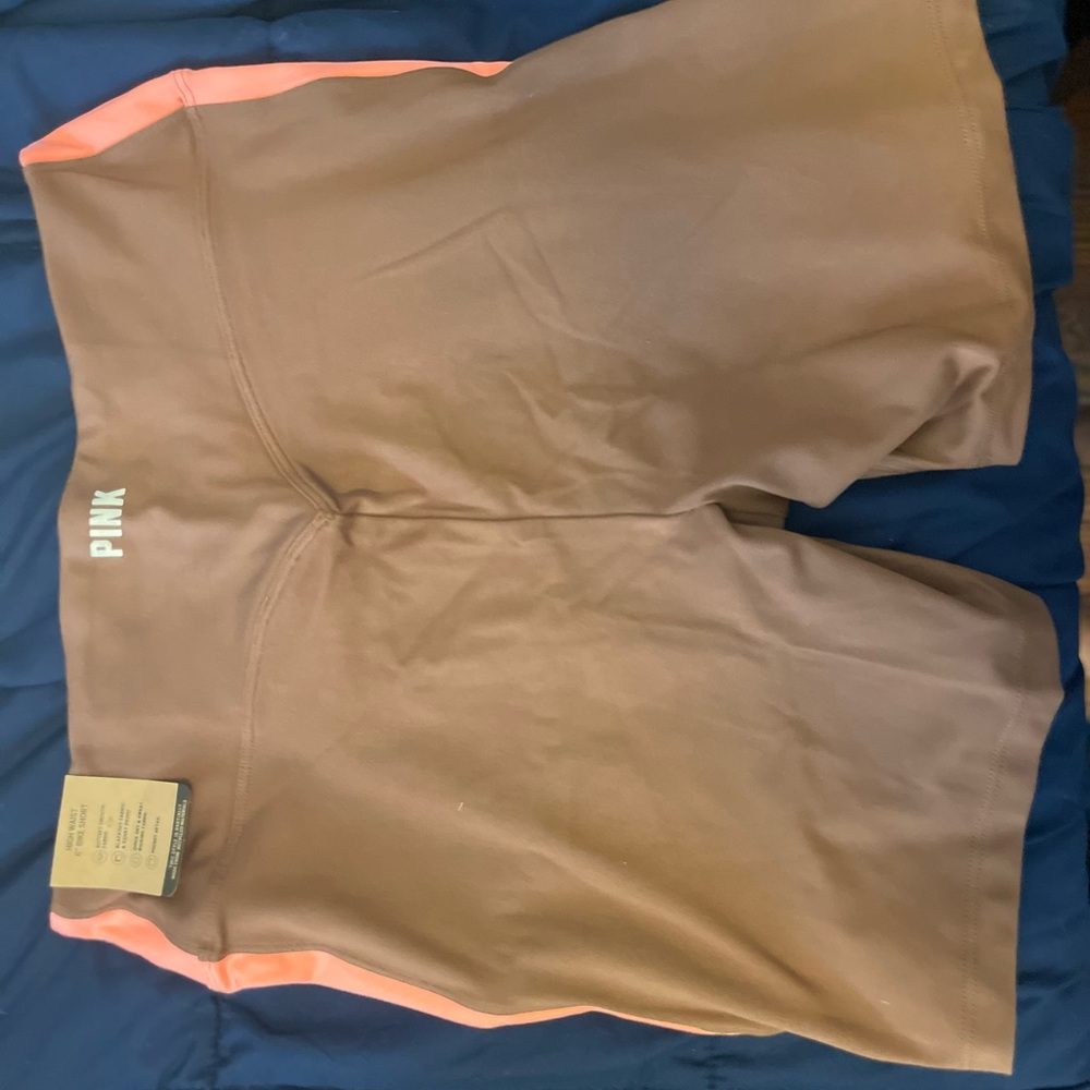 PINK ACTIVE two tone bike shorts, size L NEW with Tags